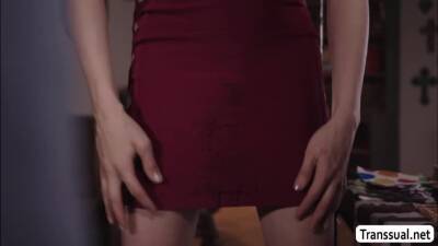Eva Maxim - Casey Kisses - Horny Tgirl gets her ass fucked by her shemale stepsister - ashemaletube.com
