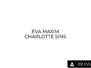Eva Maxim - TRANSFIXED - Cis Girl Rides Long-Time Lesbian Trans Bestie Eva Maxim's Big Cock After Shoppi - ashemaletube.com