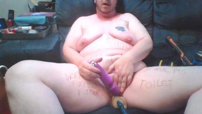 Best Self Humiliation By Ftm Trans Guy - Fly Lands On Pussy Hits Cunt With Mallet Bdsm Dildo Stick - hotmovs.com