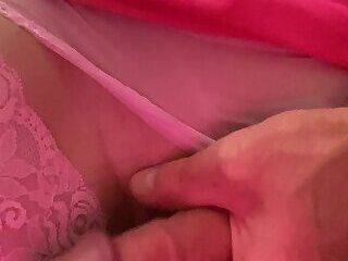 Sissy Playing in Pink - ashemaletube.com
