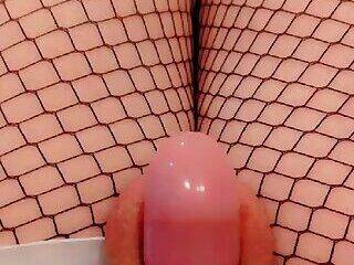 Removing my sissy pink chastity cage and play with my tiny clity - ashemaletube.com