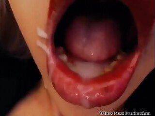 Sexy Trans Shoot a Huge Hot Load in her own mouth - ashemaletube.com